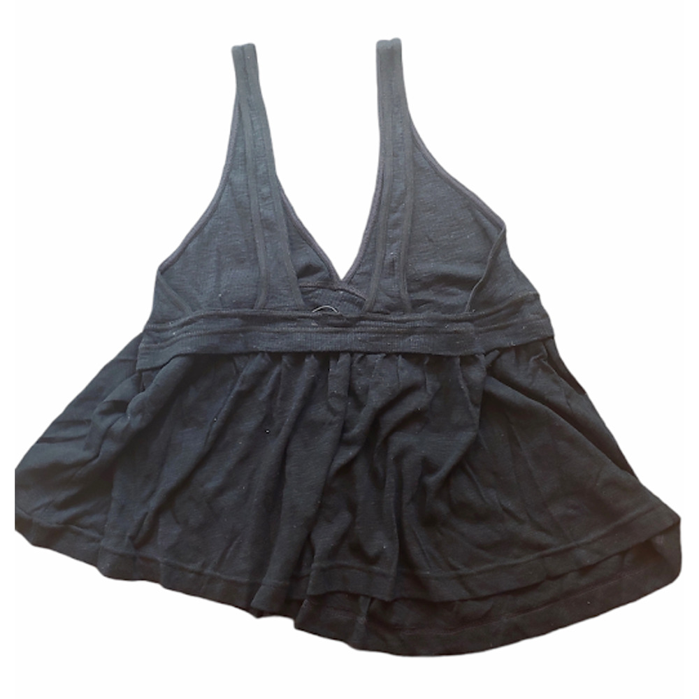 NEW Free People Zinia Babydoll Tank Black  Women's Size Small - Picture 4 of 5